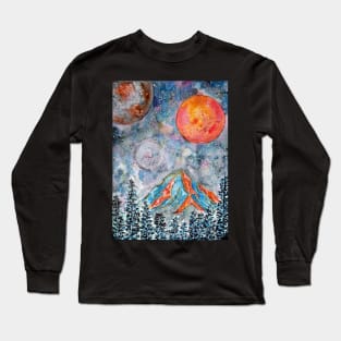 Starry Cold Night Long Sleeve T-Shirt